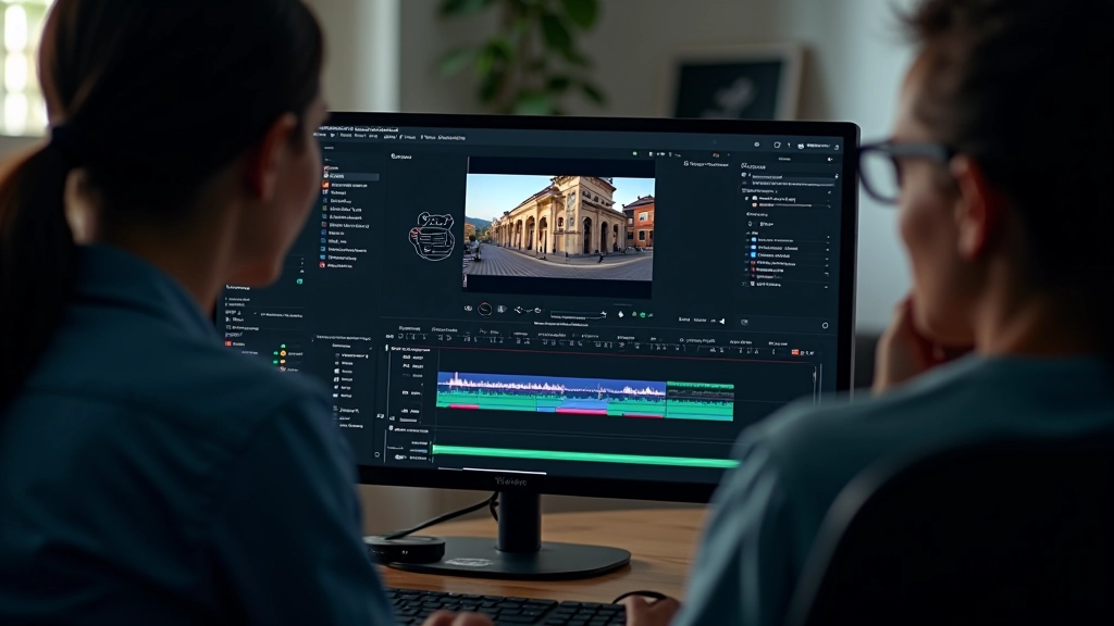 Interface de edição de vídeo com IA